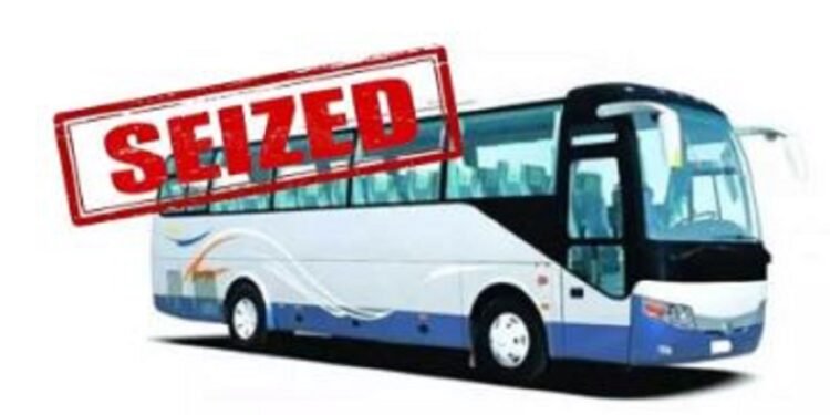 Bus Seize: Buses violating the rules: Seize by RTO officials