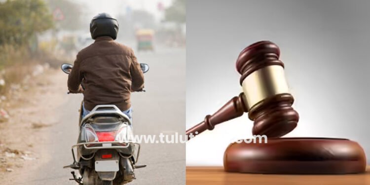vitla vehicle owner fined for giving two wheeler for boy