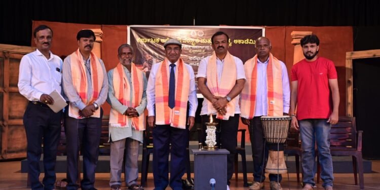 The first performance of the semi-literate play 'Appa' kicks off....!