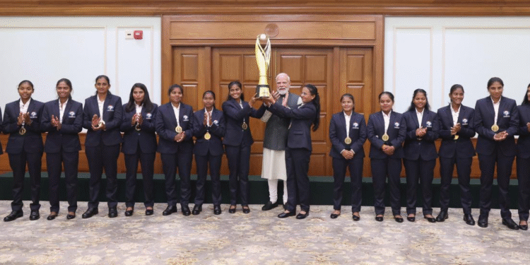 Narendra Modi praises blind women's cricket team...!