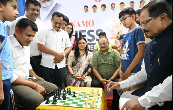 Inauguration of Namo Chess Tournament: Samsad Khel Mahotsav every week