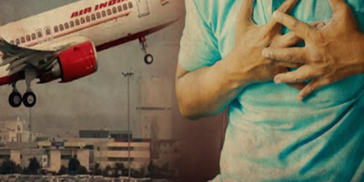 A passenger traveling on a plane died of a heart attack...!