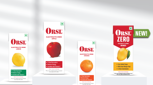 ORS is banned in energy drinks and fruit juice. ..!