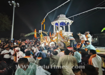 Sullia: The 'Silver Chariot' reached Sullia last night (Nov. 05) with a grand welcome