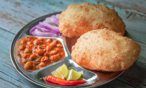 Learn about the method of making 'Chole Bature' and its special features.