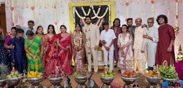 Wedding celebration in the real star family