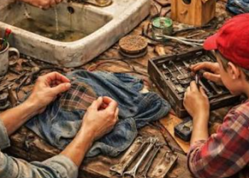 Fathers who repair old things without throwing them away are not stingy.